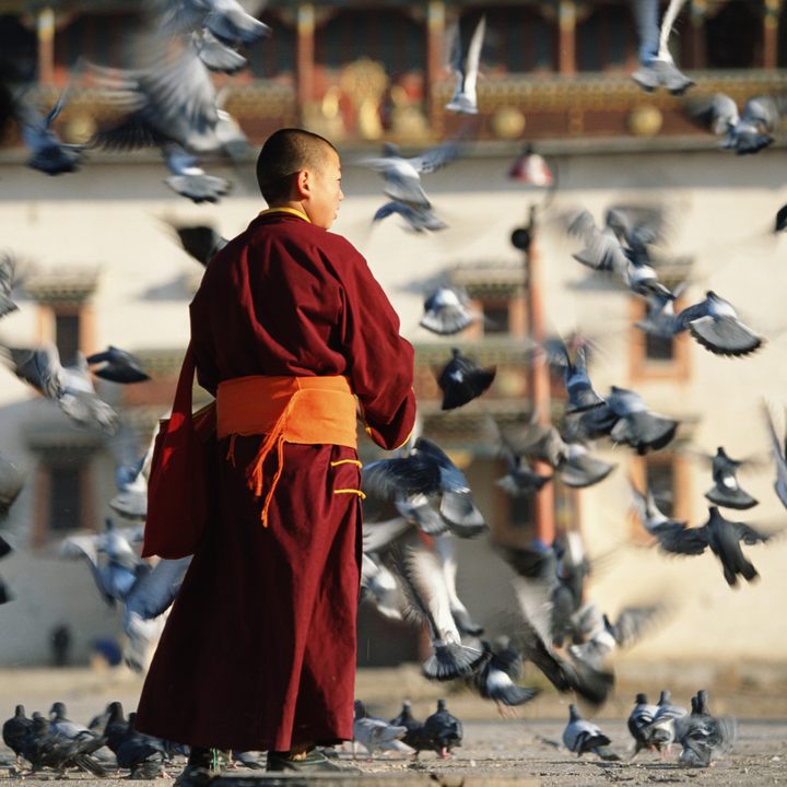 Buddhist Lama at Gandan Monastery.