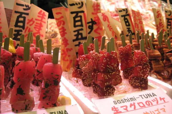 Sashimi on a stick.