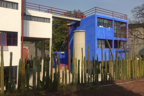 Diego and Frida's houses, connected by a bridge