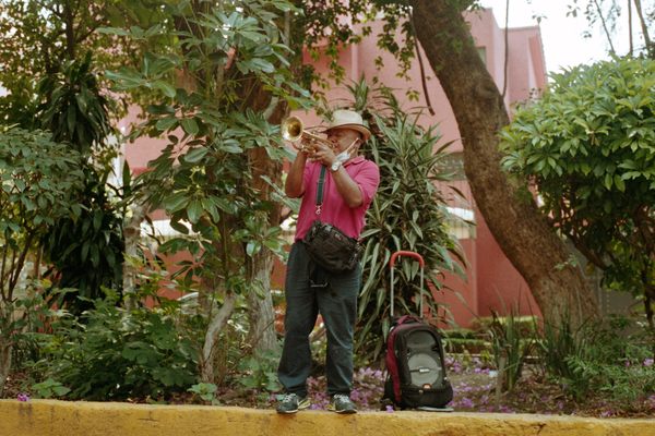 “It’s wonderful to be a musician," says Jorge Galindo. "If I didn’t do it from the heart, I’d be better off as a street sweeper or driving a truck." 