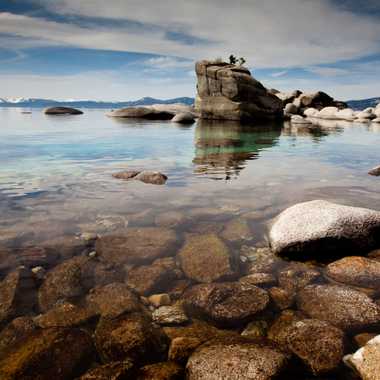 "Bonsai Rock" at the west shore of Lake Tahoe, February 2010