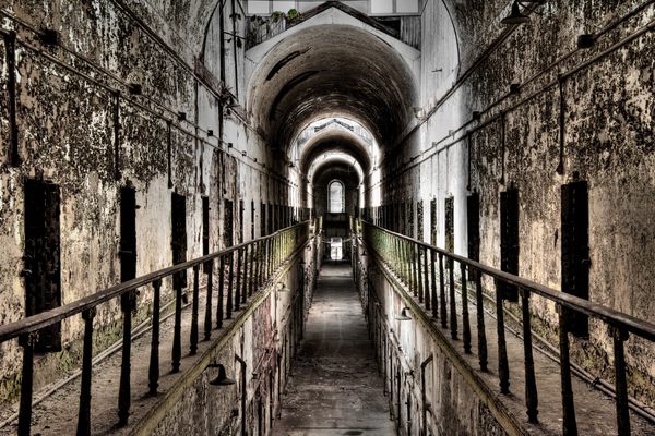 There’s something ill-sounding about the Philadelphia prison’s corridors.