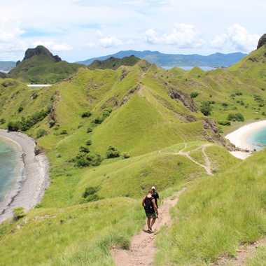 The otherworldly landscape of Padar Island. 