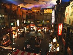 Painstaking, life-size recreation of a 1958 ramen boom town.